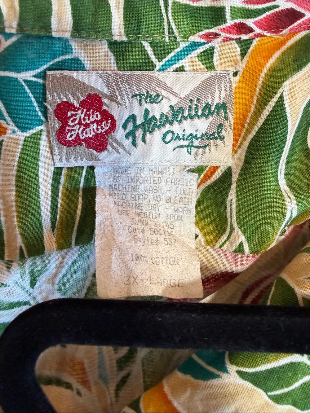 Hilo Hattie Hawaiian Tropical Button Down Men’s 3X - Picture 2 of 3
